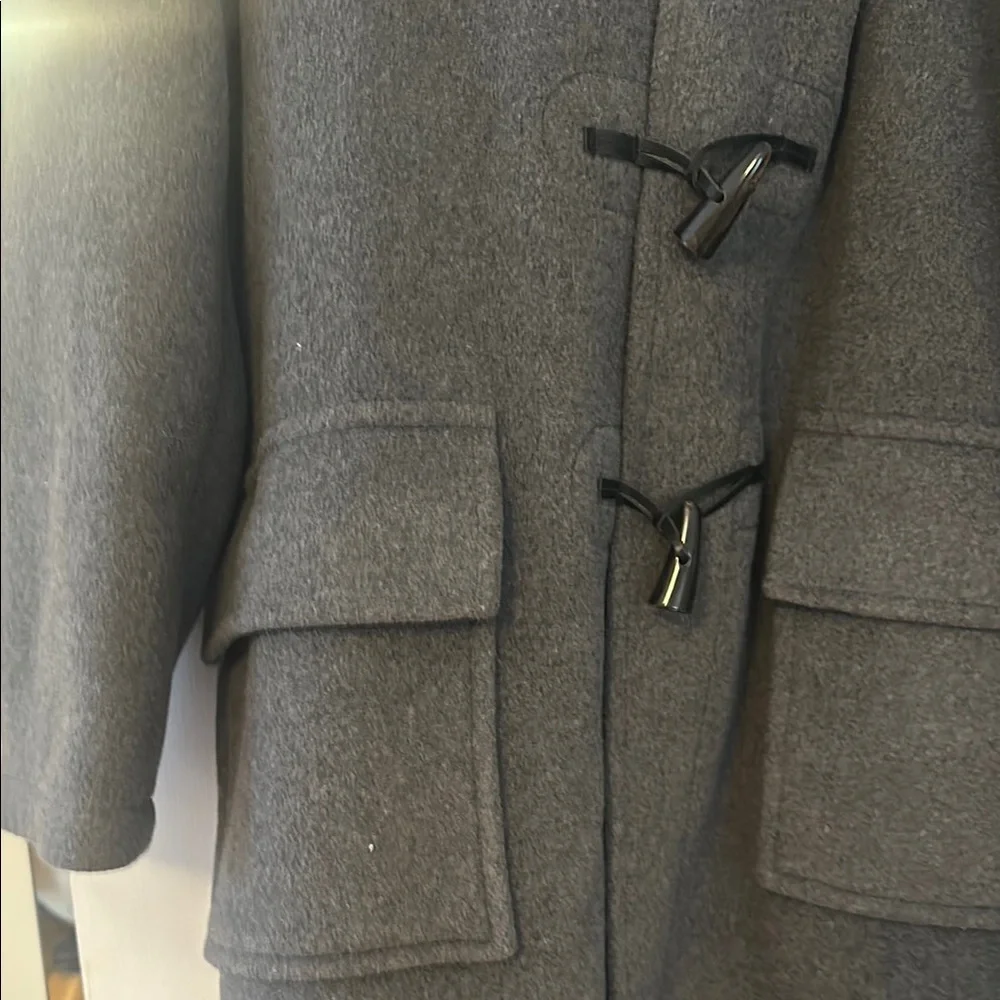 Montgomery Gray Hooded Duffle Coat - Picture 3 of 4